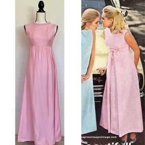 Vintage 60s Beaded Maxi Dress